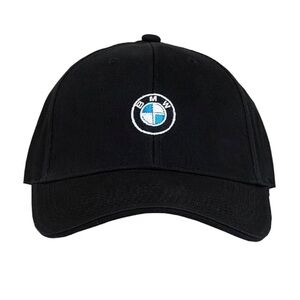 BMW adjustable hat ball cap black unisex car cars racing automobiles